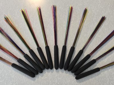 ranebow brush rods-foam-handles